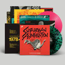 SUBURBAN ANNIHILATION-VARIOUS ARTISTS GREEN/ BLACK SPLATTER/ PINK VINYL 2LP *NEW*