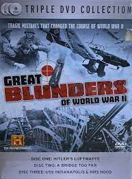 GREAT BLUNDERS OF WORLD WAR II-3DVD VG