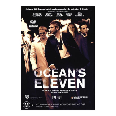 OCEAN'S ELEVEN DVD VG+