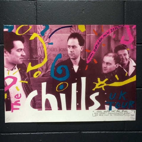 CHILLS THE-UK TOUR ORIGINAL GIG POSTER