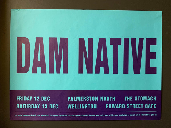 DAM NATIVE ORIGINAL GIG PROMO POSTER