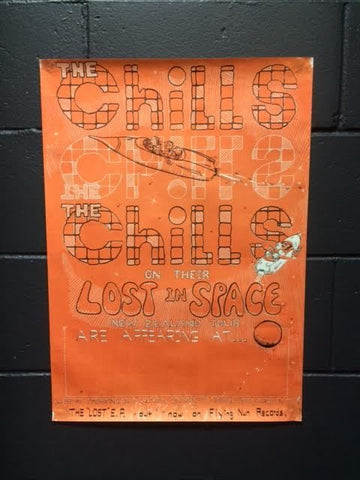 CHILLS THE-LOST IN SPACE NZ TOUR ORIGINAL GIG POSTER