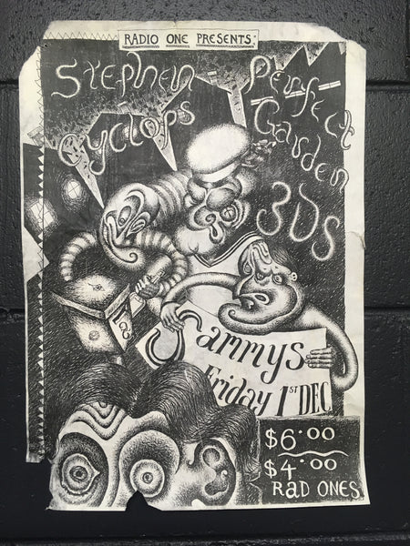 3DS STEPHEN CYCLOPS PERFECT GARDEN-ORIGINAL GIG POSTER