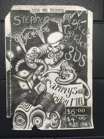 3DS STEPHEN CYCLOPS PERFECT GARDEN-ORIGINAL GIG POSTER