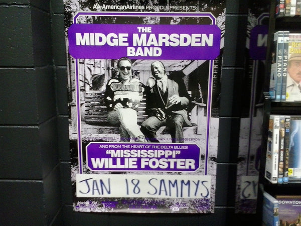 MARSDEN MIDGE & MISSISSIPPI WILLIE FOSTER-ORIGINAL POSTER