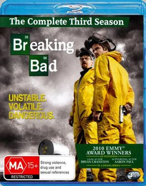 BREAKING BAD SEASON 3 R16 3BLURAY VG