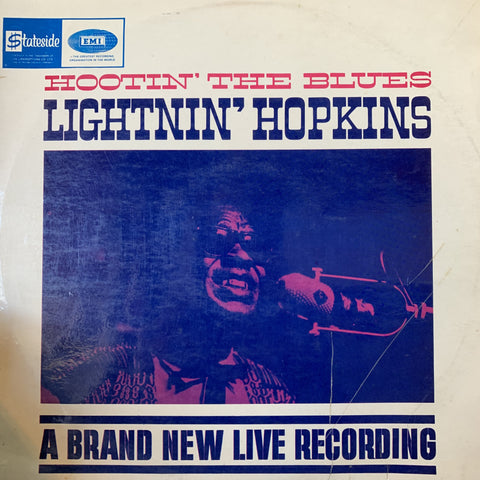 HOPKINS LIGHTNIN'-HOOTIN' THE BLUES LP VG COVER VG