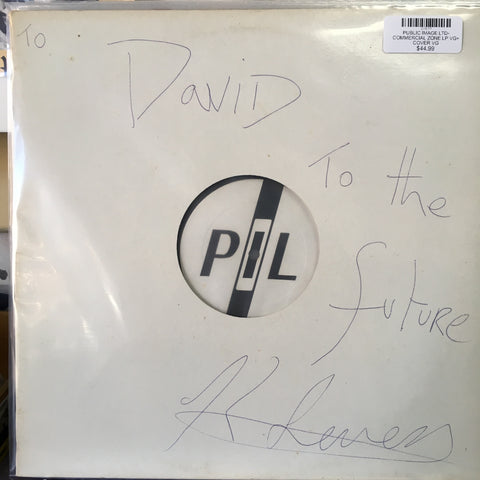 PUBLIC IMAGE LTD-COMMERCIAL ZONE LP VG+ COVER VG