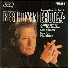 BEETHOVEN-EROICA SYMPHONY NO. 3 MARRINER CD VG