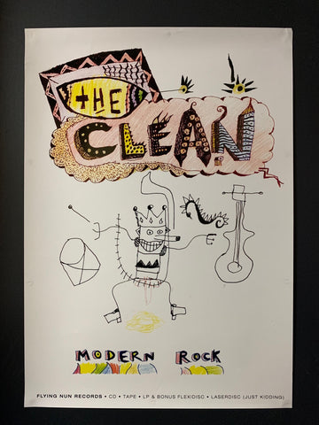 CLEAN THE-MODERN ROCK ORIGINAL PROMO POSTER