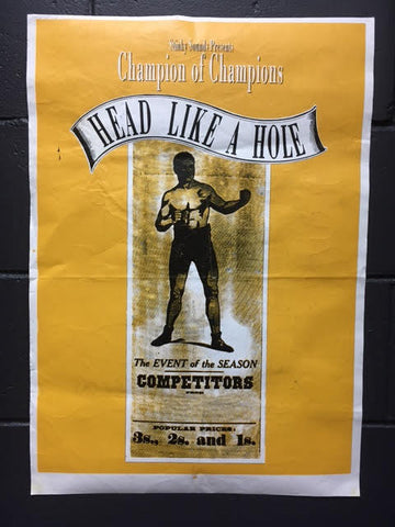HEAD LIKE A HOLE CHAMPION POSTER REVERSE SETLIST