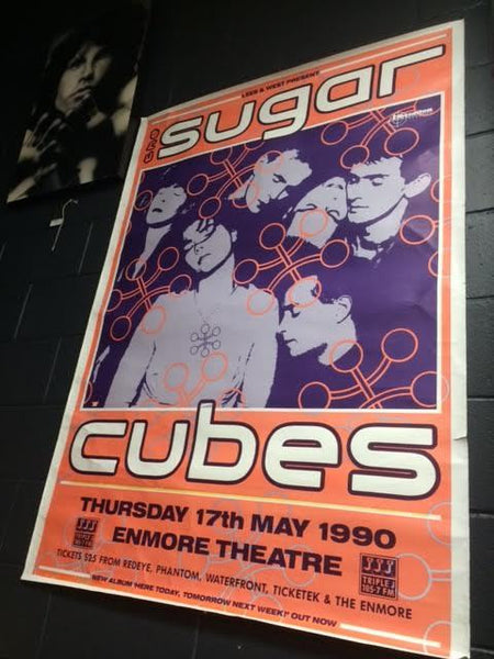 SUGARCUBES THE-1990 NZ/ AUSTRALIA TOUR ORIGINAL GIG POSTER