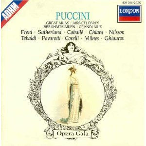 PUCCINI-GREAT ARIAS VARIOUS ARTISTS CD VG+