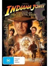 INDIANA JONES AND THE KINGDOM OF THE CRYTAL SKULL DVD VG+