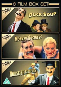 DUCK SOUP + MONKEY BUSINESS + HORSE FEATHERS REGION TWO 3DVD VG+