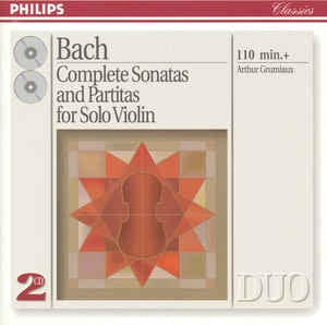 BACH-COMPLETE SONATAS & PARTITAS FOR SOLO VIOLIN 2CD VG
