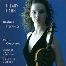 HAHN HILARY-BRAHMS STRAVINSKY VIOLIN CONCERTOS CD VG