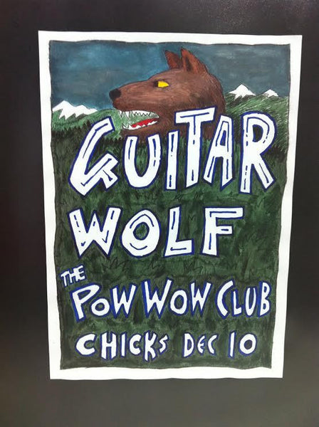 SCOTT ROBERT-GUITAR WOLF ORGINAL POSTER ARTWORK *NEW*