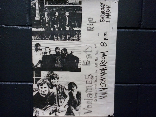 VERLAINES/ BATS/ RIP-ORIGINAL GIG POSTER