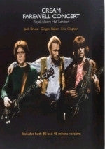 CREAM-FAREWELL CONCERT ROYAL ALBERT HALL DVD VG