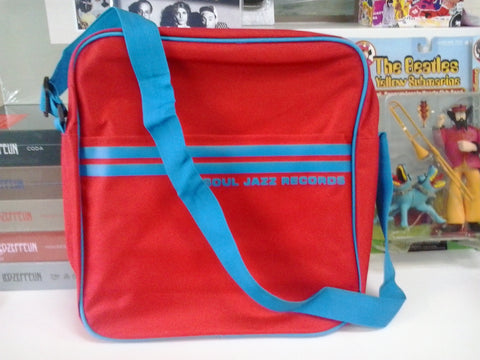 SOUL JAZZ RECORD BAG NAVY RED/ BLUE *NEW*