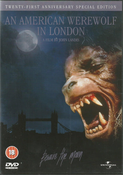 AN AMERICAN WEREWOLF IN LONDON-DVD VG+