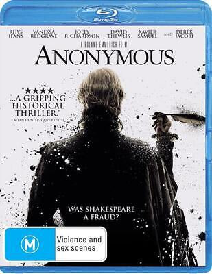 ANONYMOUS BLURAY VG+