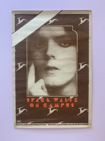 SPACE WALTZ  ON CAMPUS ORIGINAL GIG POSTER