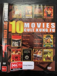 CULT KUNG FU - 10 MOVIES 4DVD SET VG+