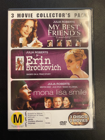 JULIA ROBERTS TRIPLE PACK-3DVD NM