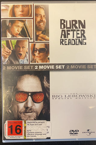 COEN BROTHERS 2 MOVIE SET-BIG LEBOWSKI & BURN AFTER READING 2DVD VG