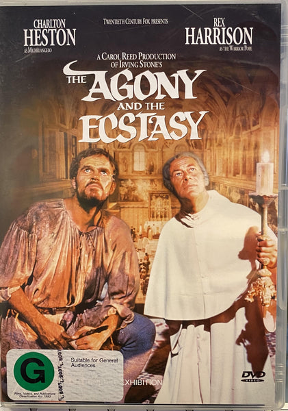 AGONY AND THE ECSTASY THE - REGION 1 DVD NM