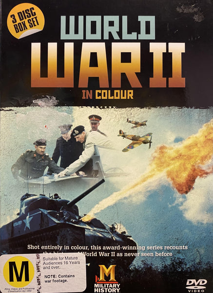 WORLD WAR 2 IN COLOUR-3DVD NM