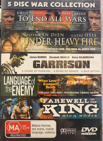 FIVE WAR FILM COLLECTION-5DVD VG