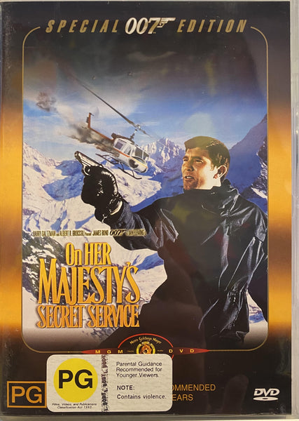 ON HER MAJESTY'S SECRET SERVICE REGION ONE DVD VG+