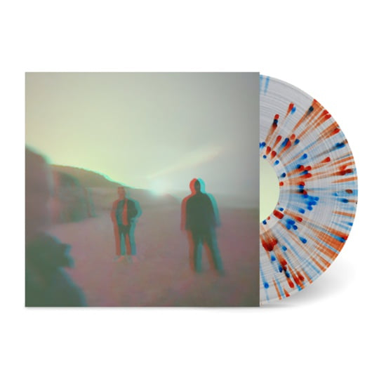 DUSTER-REMOTE ECHOES CLEAR WITH ORANGE/ BLUE/ RED SPLATTER VINYL LP NM COVER EX