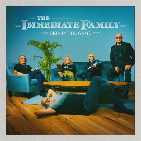 IMMEDIATE FAMILY THE-SKIN IN THE GAME BLUE VINYL 2LP COVER EX