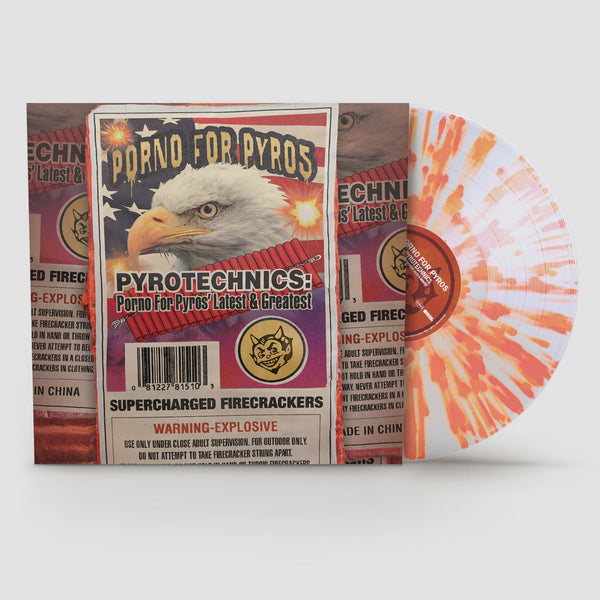 PORNO FOR PYROS-PYROTECHNICS CLEAR ORANGE SPLATTER VINYL LP *NEW*