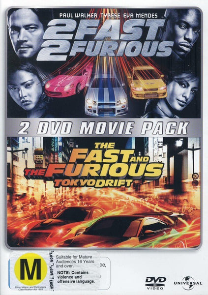 FAST AND THE FURIOUS TOKYO DRIFT THE/2 FAST 2 FURIOUS 2DVD VG