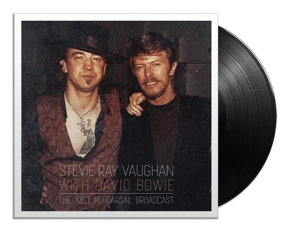 BOWIE DAVID WITH STEVIE RAY VAUGHAN-THE 1983 REHEARSAL BROADCAST CLEAR VINYL 2LP NM COVER EX