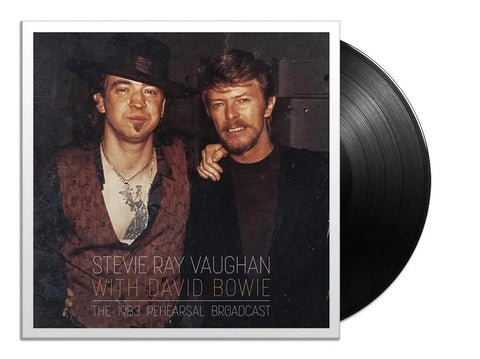 BOWIE DAVID WITH STEVIE RAY VAUGHAN-THE 1983 REHEARSAL BROADCAST CLEAR VINYL 2LP NM COVER EX