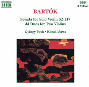 BARTOK- SONATA FOR SOLO VIOLIN 44 DUOS FOR 2 VIOLINS CD NM