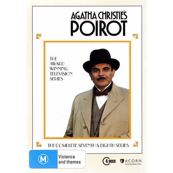 POIROT - COMPLETE SEVENTH AND EIGHTH SERIES 4DVD VG+