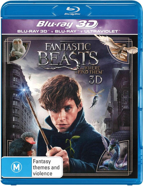 FANTASTIC BEASTS AND WHERE TO FIND THEM-BLURAY/3D BLURAY 2DISC NM
