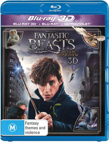 FANTASTIC BEASTS AND WHERE TO FIND THEM-BLURAY/3D BLURAY 2DISC NM