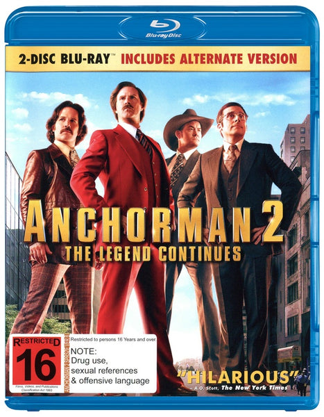 ANCHORMAN 2 - THE LEGEND CONTINUES 2BLURAY VG+