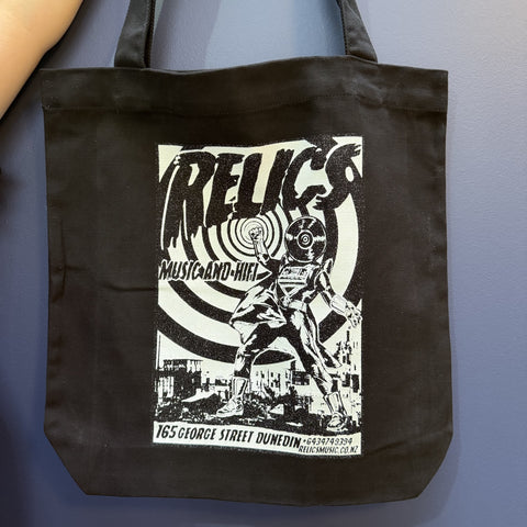 RELICS ALIEN RECORD HEAD GEORGE ST  TOTE BAG *NEW*