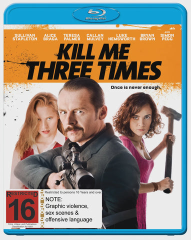 KILL ME THREE TIMES - BLURAY VG+