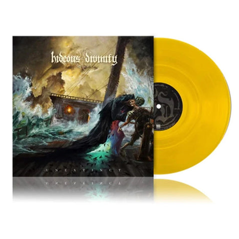 HIDEOUS DIVINITY-UNEXTINCT YELLOW VINYL LP NM COVER EX