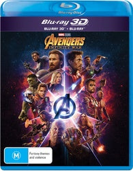 AVENGERS: INFINITY WAR 3D BLU-RAY + BLU-RAY NM